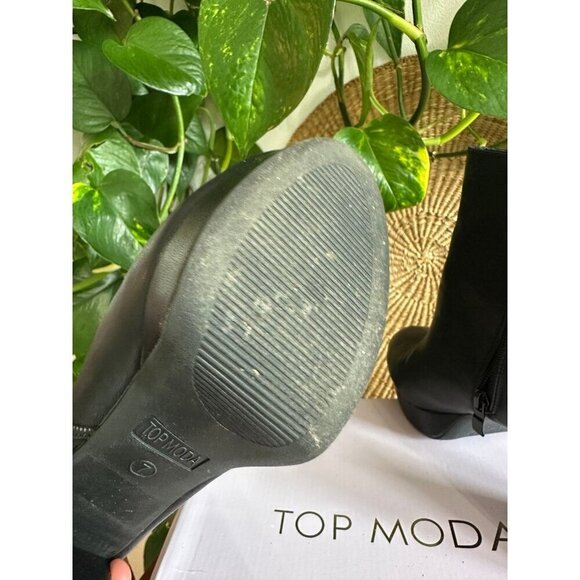 Top Moda women’s size 7 black boots - Picture 10 of 12